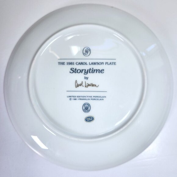 Franklin Mint Carol Lawson Collectors Plates Lot of 4 Teddy Bears Limited Ed - Picture 6 of 8